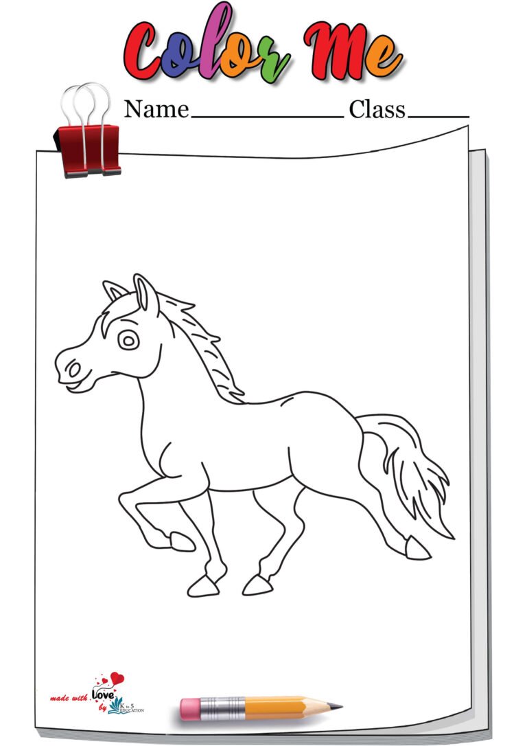 Running Horse Coloring Pages