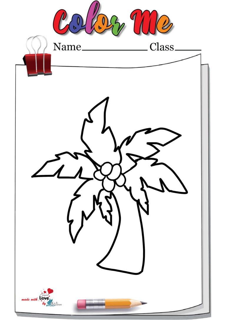 The Chicka Chicka Boom Boom Tree Coloring Page | FREE Download