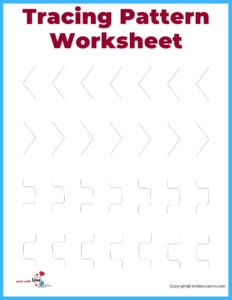 Tracing Pattern Worksheet For Kids