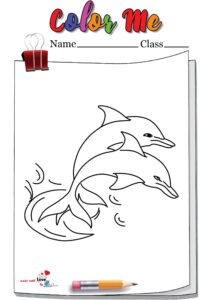 Angry Dolphin Coloring Page