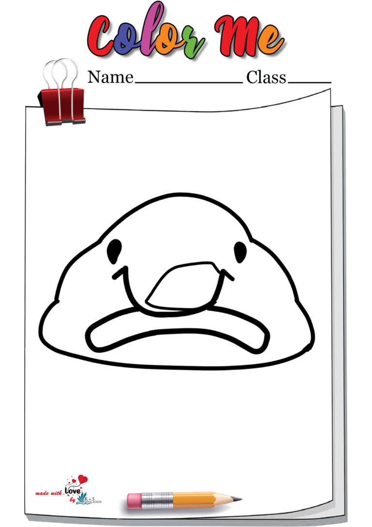 Blobfish Coloring Page