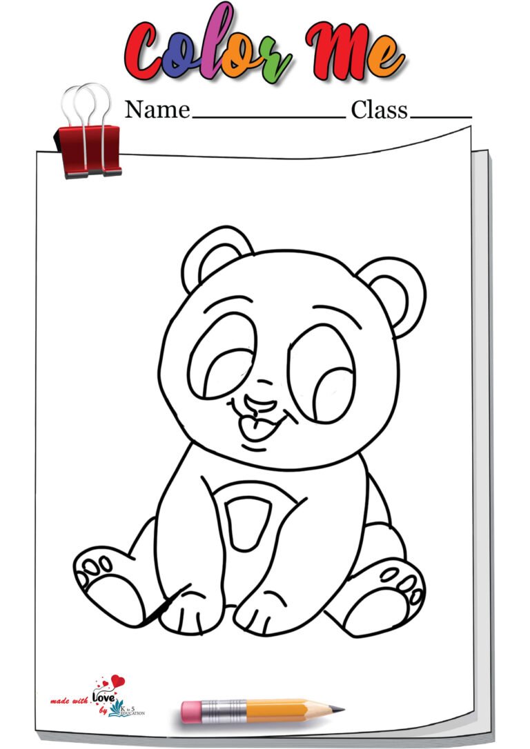 Cute Panda Coloring Page | FREE Download