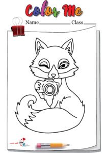 Female Fox Coloring Page