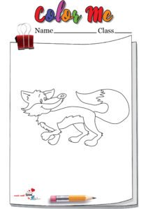 Fox Coloring Page Printable