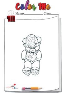 Free Teddy Bear Coloring Page