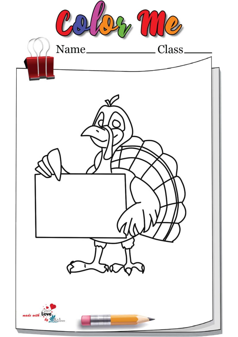 Free Turkey Coloring Page | FREE Download