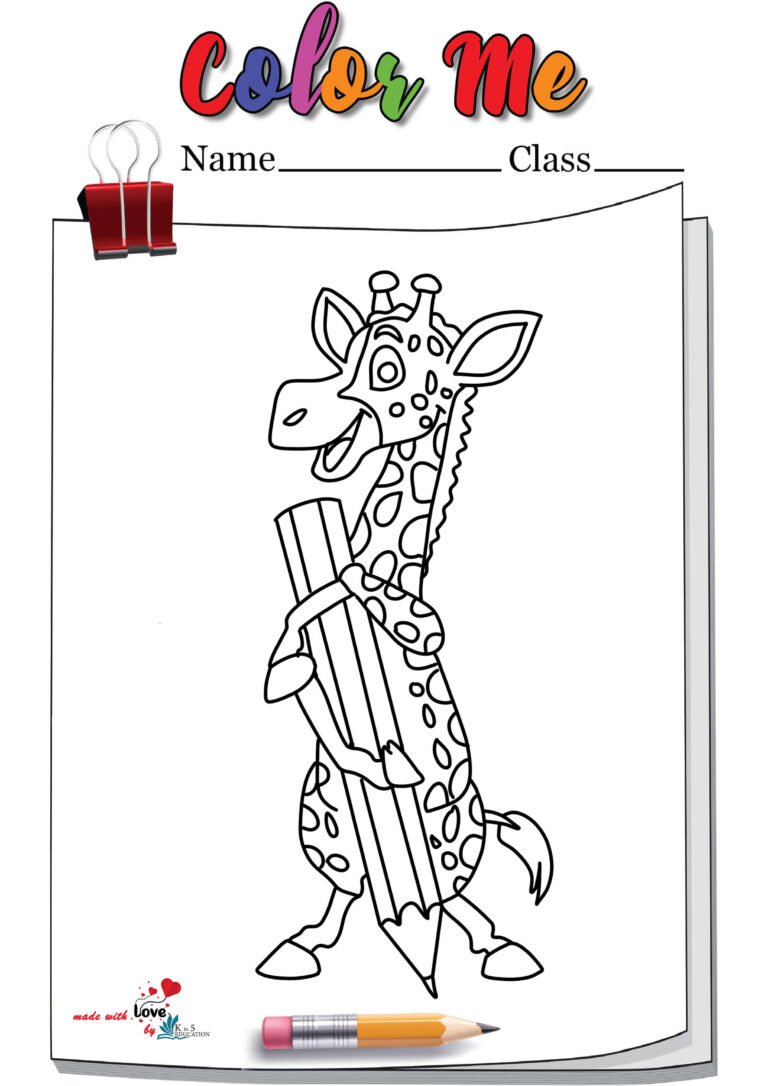 Giraffe Coloring Pages