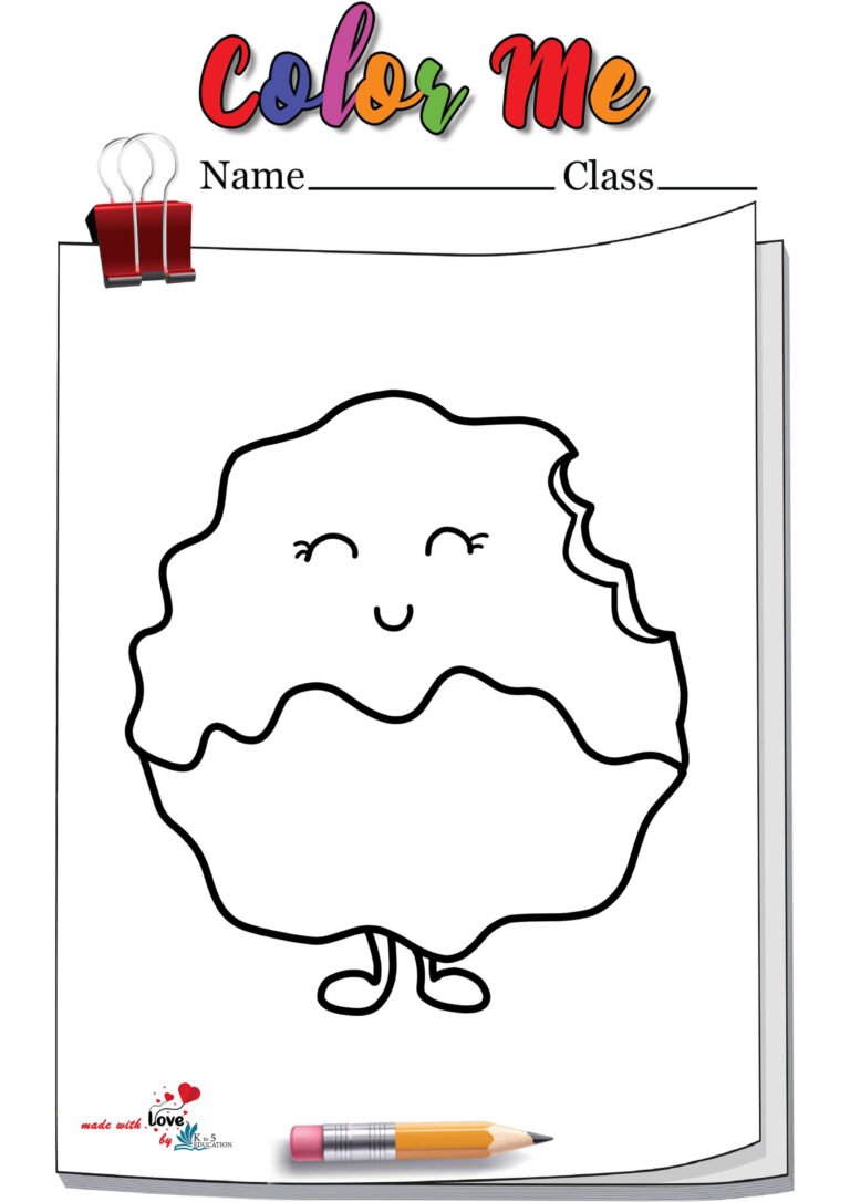 Kawaii Food Coloring Page | FREE Download