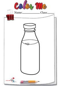 Milk Bottle Coloring Page