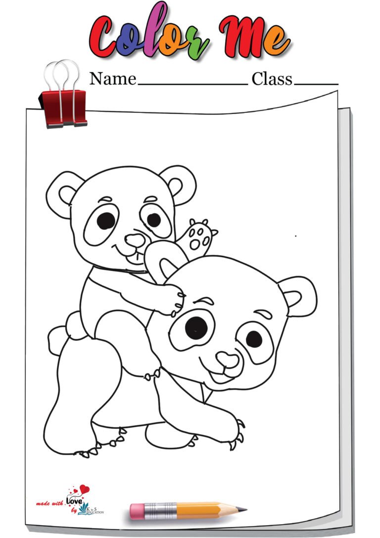 Mother And Baby Panda Coloring Page | FREE Download