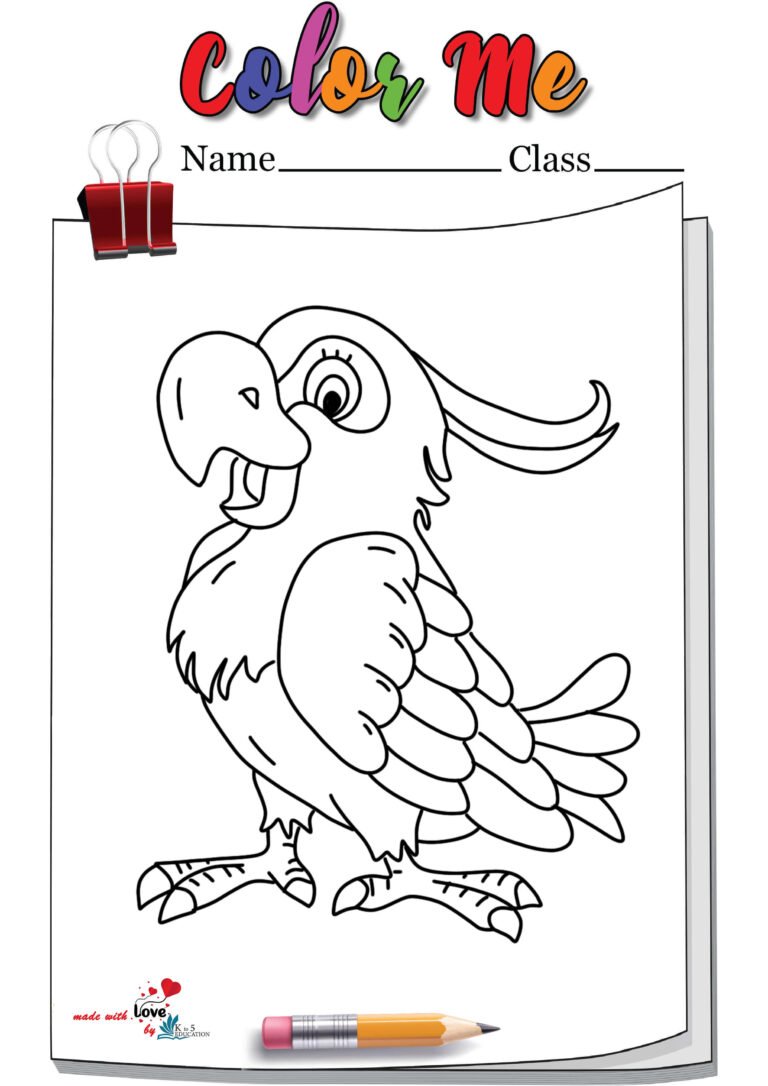 Parrot Coloring Page | FREE Download