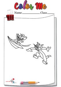 Playing Together Tom And Jerry Coloring Page