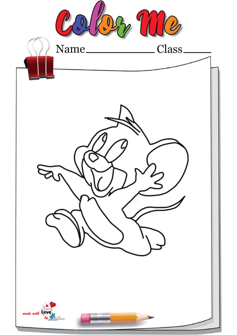 Running Jerry Coloring Page | FREE Download