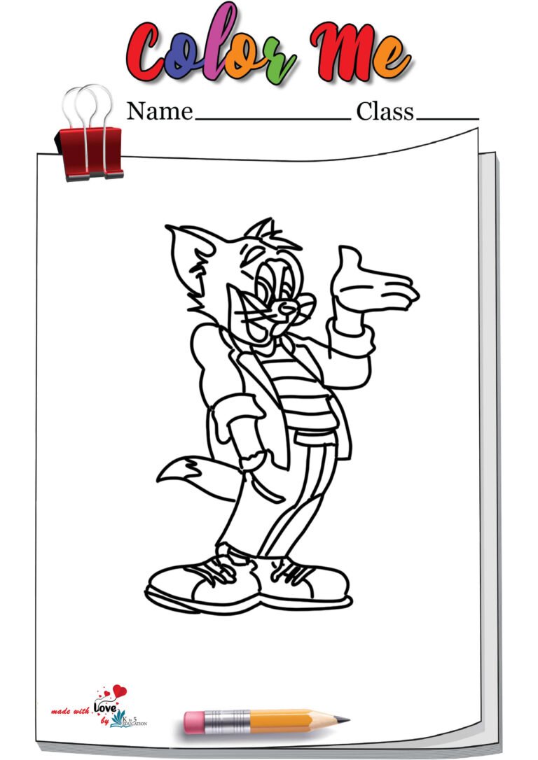 Stylish Tom And Jerry Coloring Pages | FREE Download