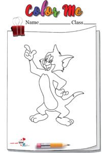Stylish Tom Coloring Page