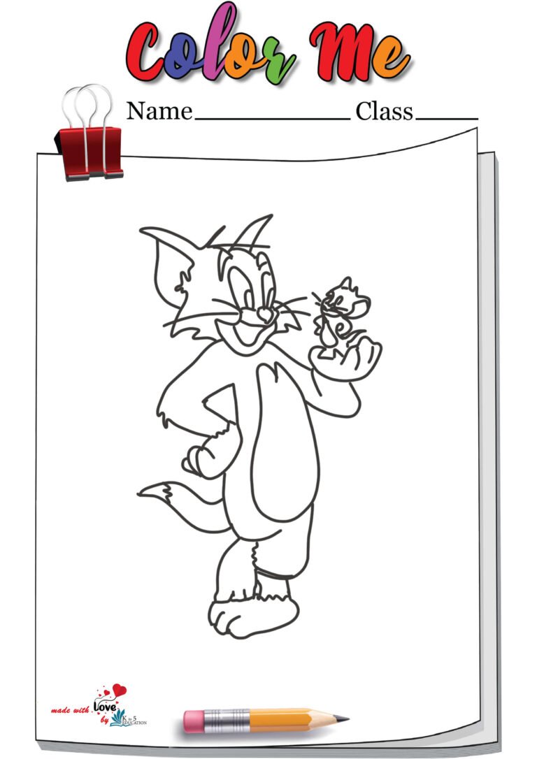 Tom And Jerry Coloring Page | FREE Download