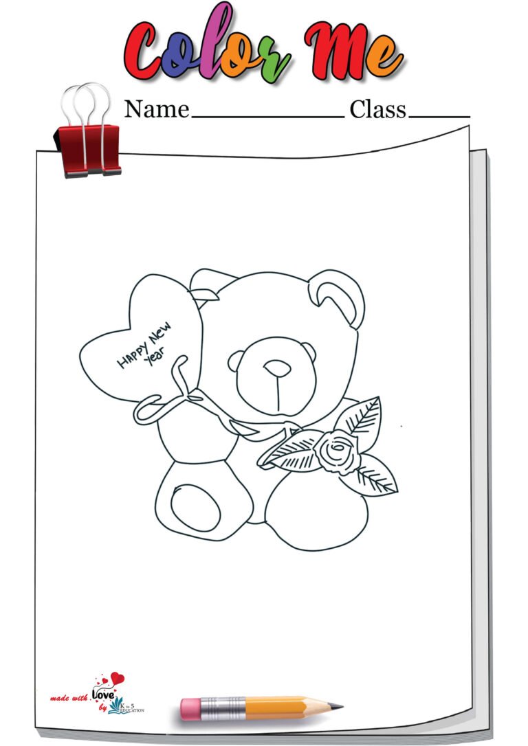 Toy Teddy Bear Coloring Page | FREE Download