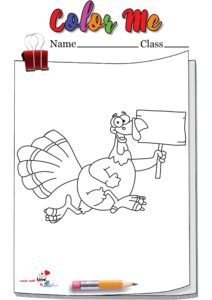 Turkey Coloring Page Printable