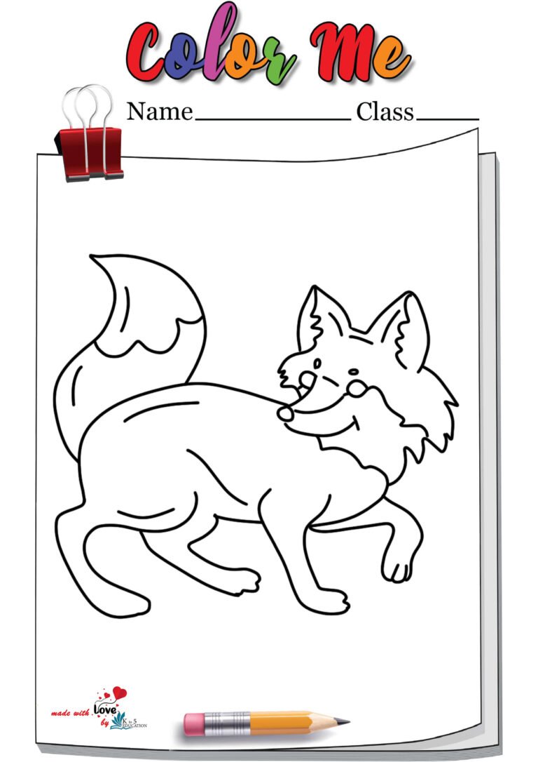 Walking Fox Coloring Page | FREE Download